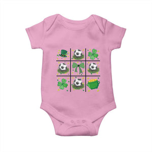 St Patricks Day Soccer Baby Onesie Irish Pride Gift TS12 Light Pink Print Your Wear