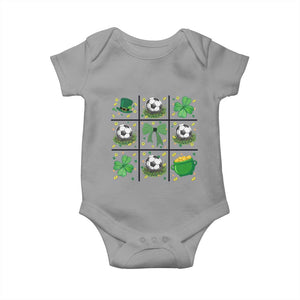 St Patricks Day Soccer Baby Onesie Irish Pride Gift TS12 Sport Gray Print Your Wear