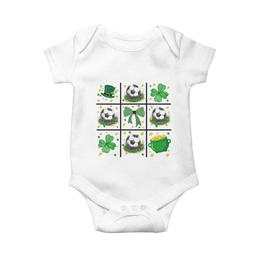 St Patricks Day Soccer Baby Onesie Irish Pride Gift TS12 White Print Your Wear