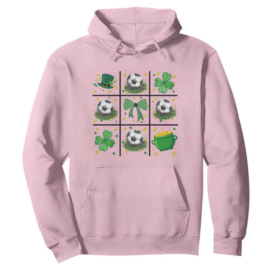 St Patricks Day Soccer Hoodie Irish Pride Gift TS12 Light Pink Print Your Wear