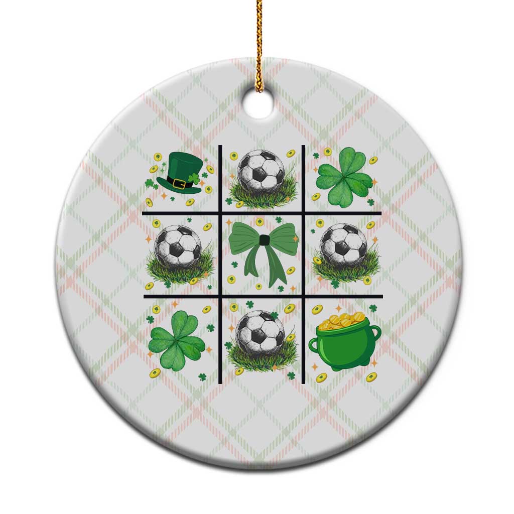 St Patricks Day Soccer Ceramic Ornament Irish Pride Gift TS12 1pc Christmas Plaid Print Your Wear