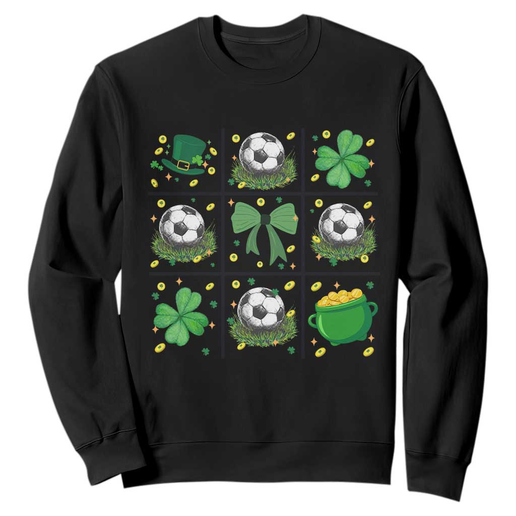St Patricks Day Soccer Sweatshirt Irish Pride Gift TS12 Black Print Your Wear