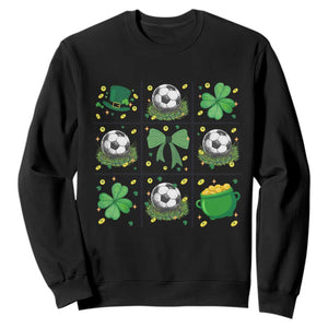 St Patricks Day Soccer Sweatshirt Irish Pride Gift TS12 Black Print Your Wear