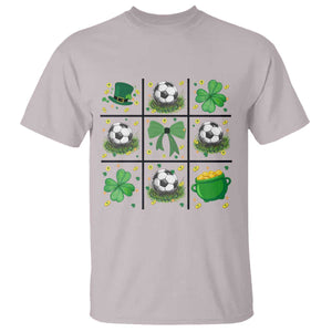 St Patricks Day Soccer T Shirt Irish Pride Gift TS12 Ice Gray Print Your Wear