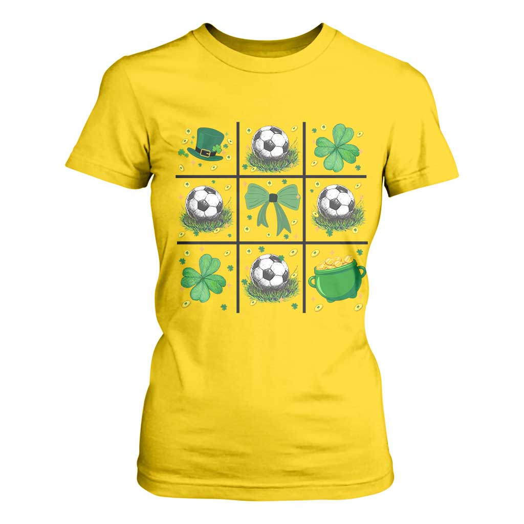 St Patricks Day Soccer T Shirt For Women Irish Pride Gift TS12 Daisy Print Your Wear