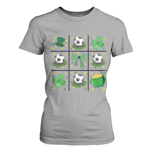 St Patricks Day Soccer T Shirt For Women Irish Pride Gift TS12 Sport Gray Print Your Wear