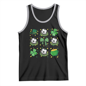 St Patricks Day Soccer Tank Top Irish Pride Gift TS12 Black Athletic Heather Print Your Wear