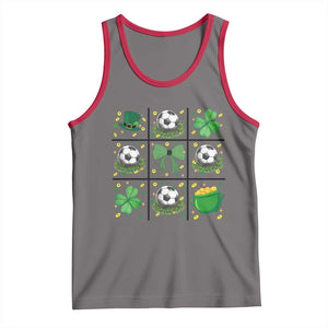 St Patricks Day Soccer Tank Top Irish Pride Gift TS12 Deep Heather Red Print Your Wear