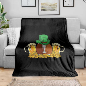 Funny Leprechaun Hat American Football Throw Blanket TS12 Print Your Wear