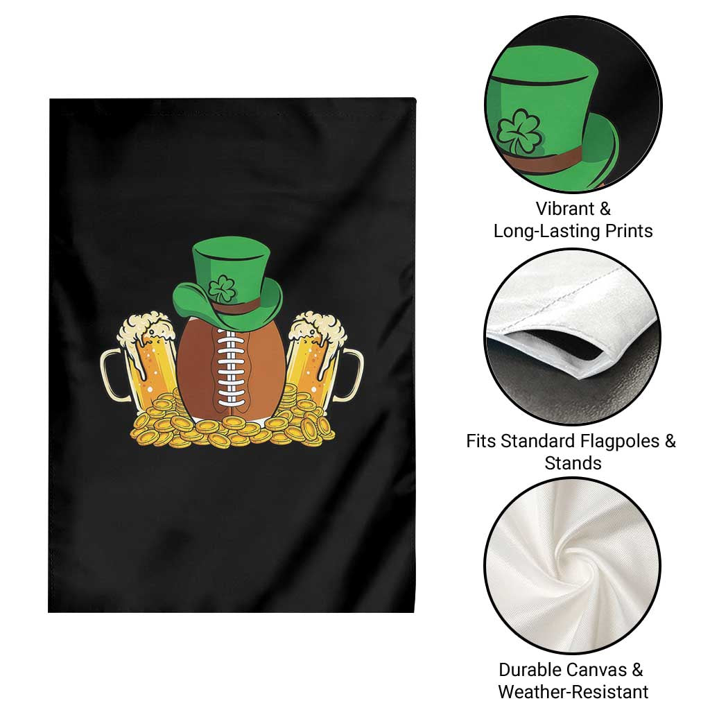 Funny Leprechaun Hat American Football Garden Flag TS12 Print Your Wear