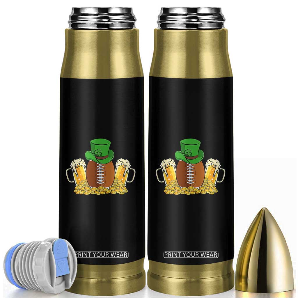 Funny Leprechaun Hat American Football Bullet Tumbler TS12 Black Print Your Wear