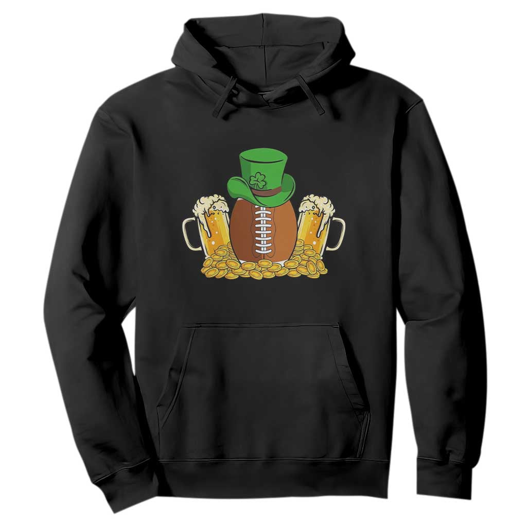 Funny Leprechaun Hat American Football Hoodie TS12 Black Print Your Wear