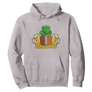 Funny Leprechaun Hat American Football Hoodie TS12 Ice Gray Print Your Wear