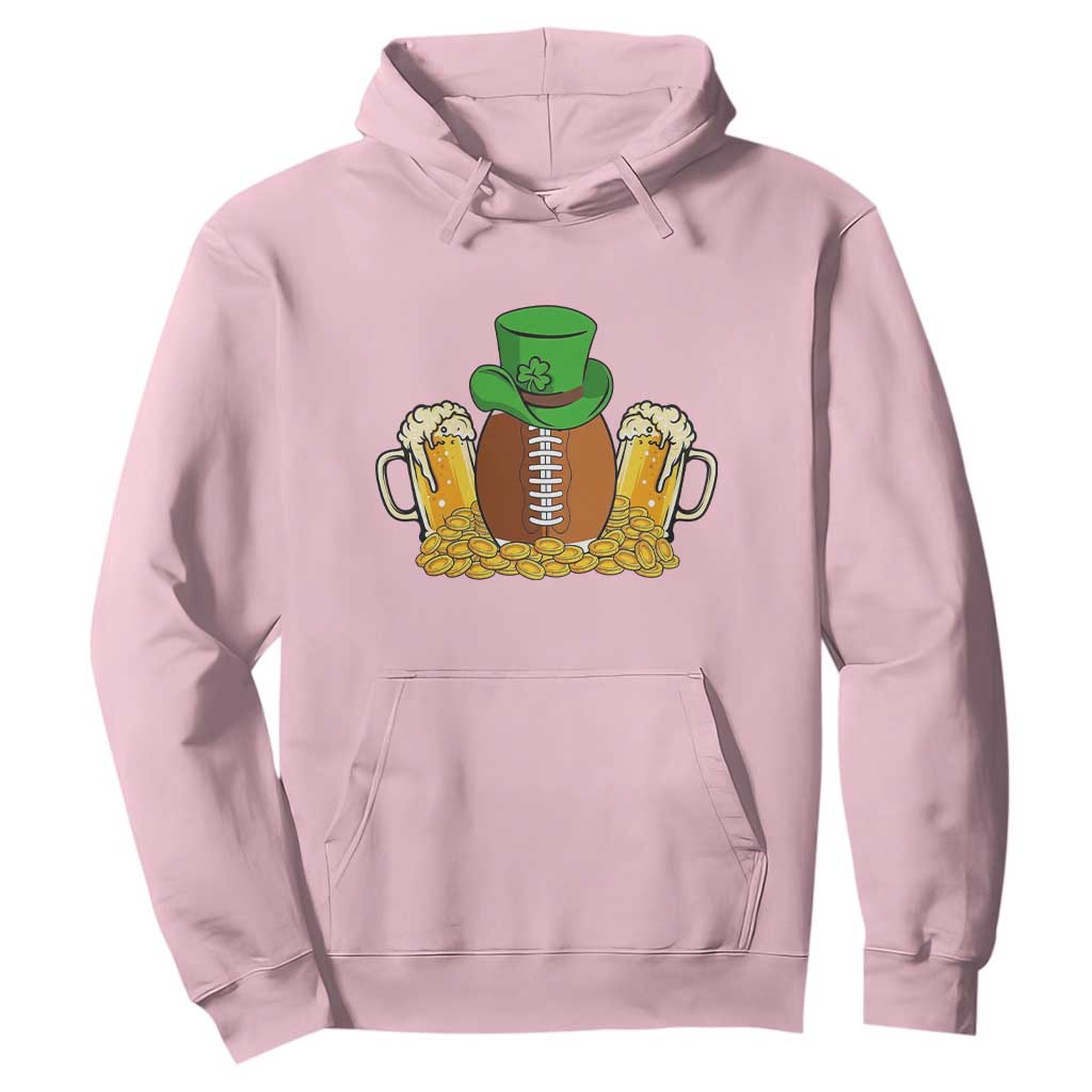 Funny Leprechaun Hat American Football Hoodie TS12 Light Pink Print Your Wear