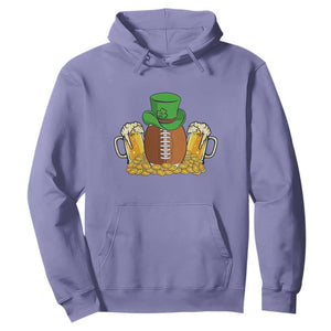 Funny Leprechaun Hat American Football Hoodie TS12 Violet Print Your Wear