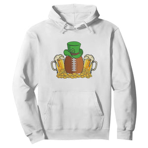 Funny Leprechaun Hat American Football Hoodie TS12 White Print Your Wear