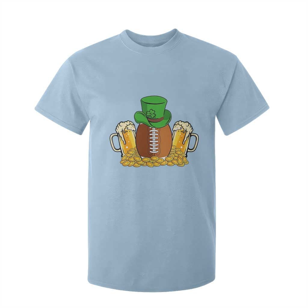 Funny Leprechaun Hat American Football T Shirt For Kid TS12 Light Blue Print Your Wear