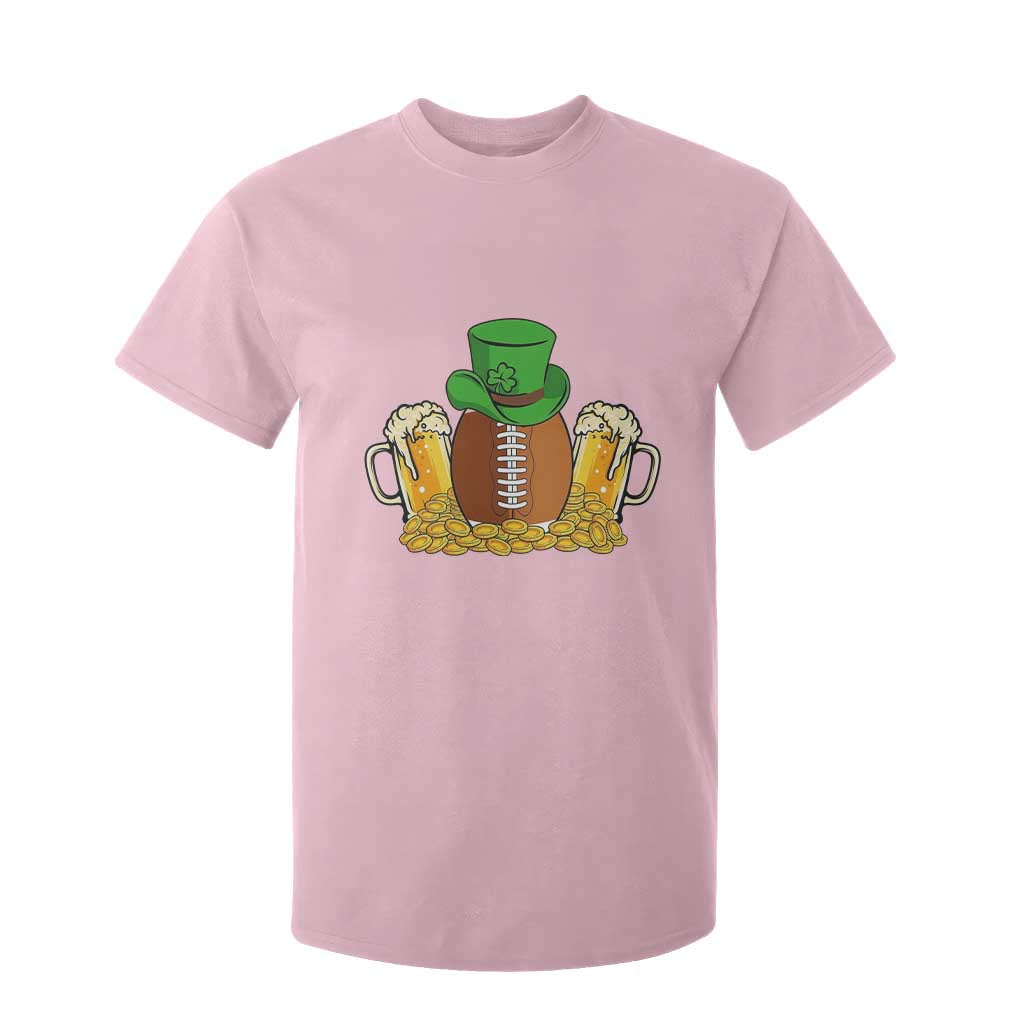 Funny Leprechaun Hat American Football T Shirt For Kid TS12 Light Pink Print Your Wear