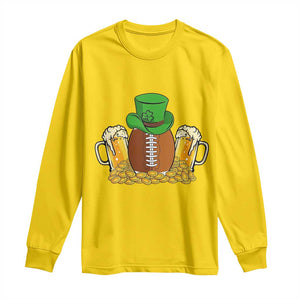 Funny Leprechaun Hat American Football Long Sleeve Shirt TS12 Daisy Print Your Wear