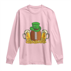 Funny Leprechaun Hat American Football Long Sleeve Shirt TS12 Light Pink Print Your Wear