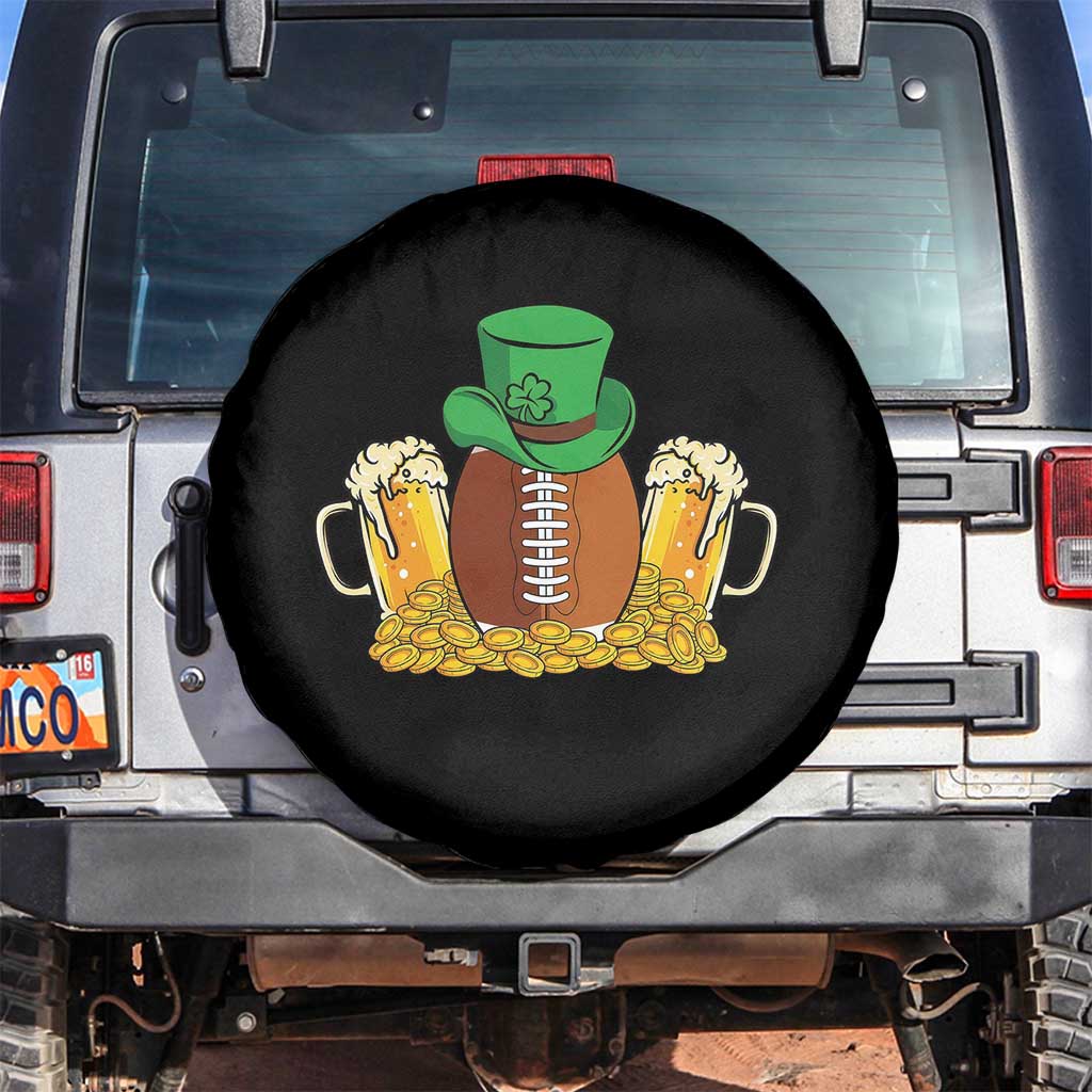 Funny Leprechaun Hat American Football Spare Tire Cover TS12 No hole Black Print Your Wear