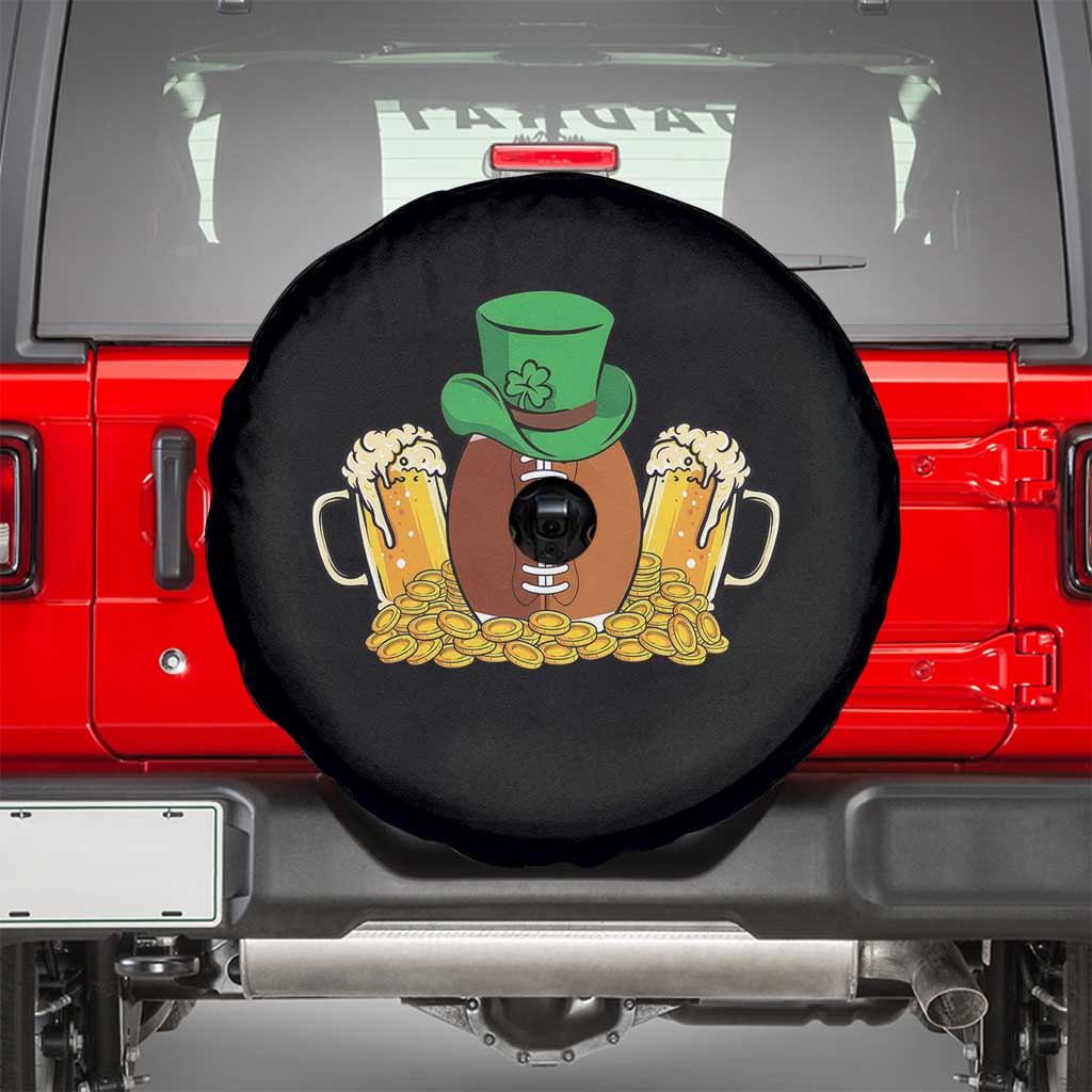 Funny Leprechaun Hat American Football Spare Tire Cover TS12 Black Print Your Wear