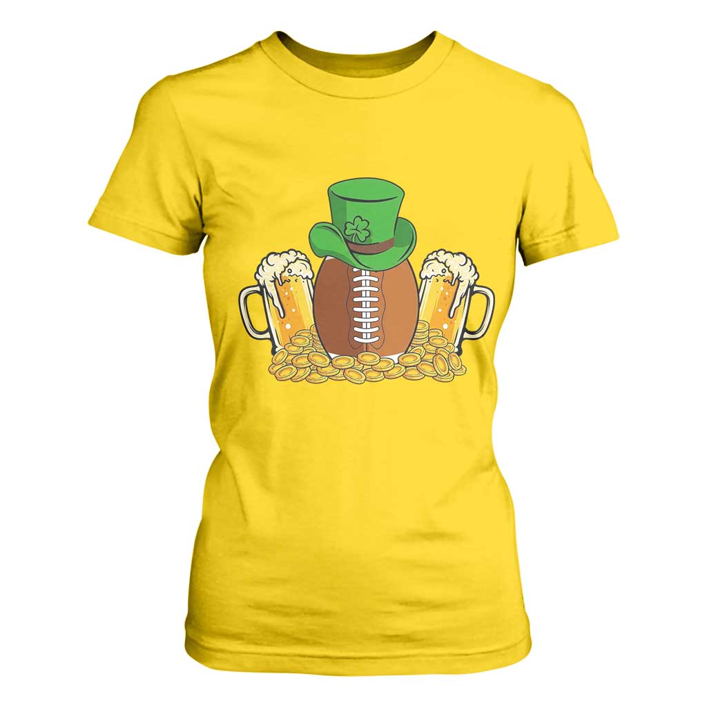 Funny Leprechaun Hat American Football T Shirt For Women TS12 Daisy Print Your Wear