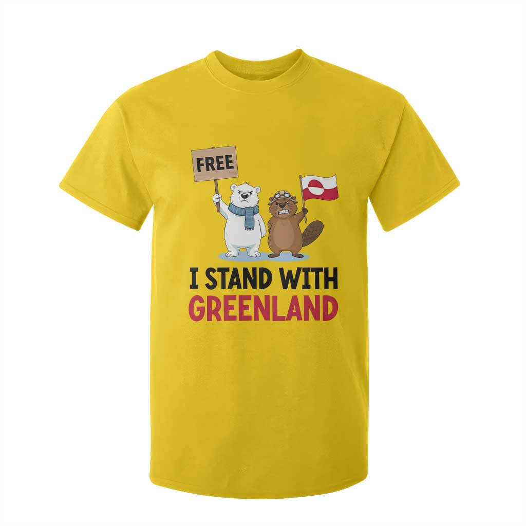 I Stand With Greenland T Shirt For Kid Anti Authoritarian Political Gag Gift TS12 Daisy Print Your Wear