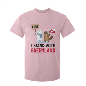 I Stand With Greenland T Shirt For Kid Anti Authoritarian Political Gag Gift TS12 Light Pink Print Your Wear