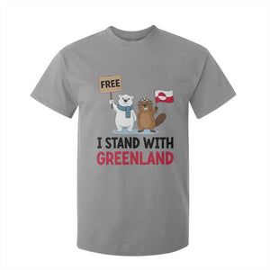 I Stand With Greenland T Shirt For Kid Anti Authoritarian Political Gag Gift TS12 Sport Gray Print Your Wear