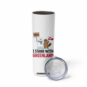 I Stand With Greenland Skinny Tumbler Anti Authoritarian Political Gag Gift TS12 Print Your Wear