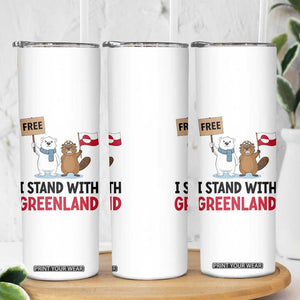 I Stand With Greenland Skinny Tumbler Anti Authoritarian Political Gag Gift TS12 Print Your Wear