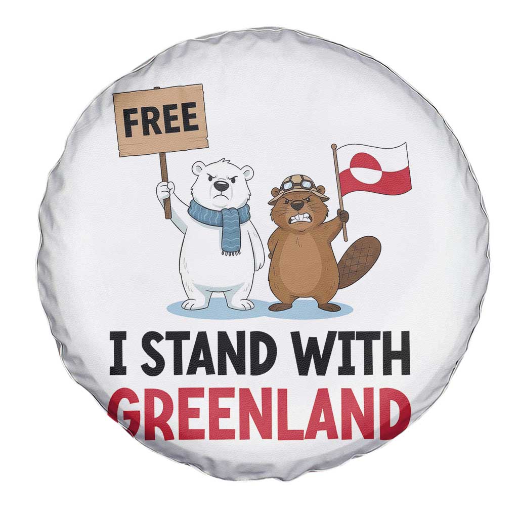 I Stand With Greenland Spare Tire Cover Anti Authoritarian Political Gag Gift TS12 Print Your Wear