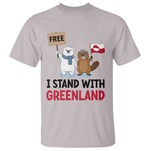 I Stand With Greenland T Shirt Anti Authoritarian Political Gag Gift TS12 Ice Gray Print Your Wear