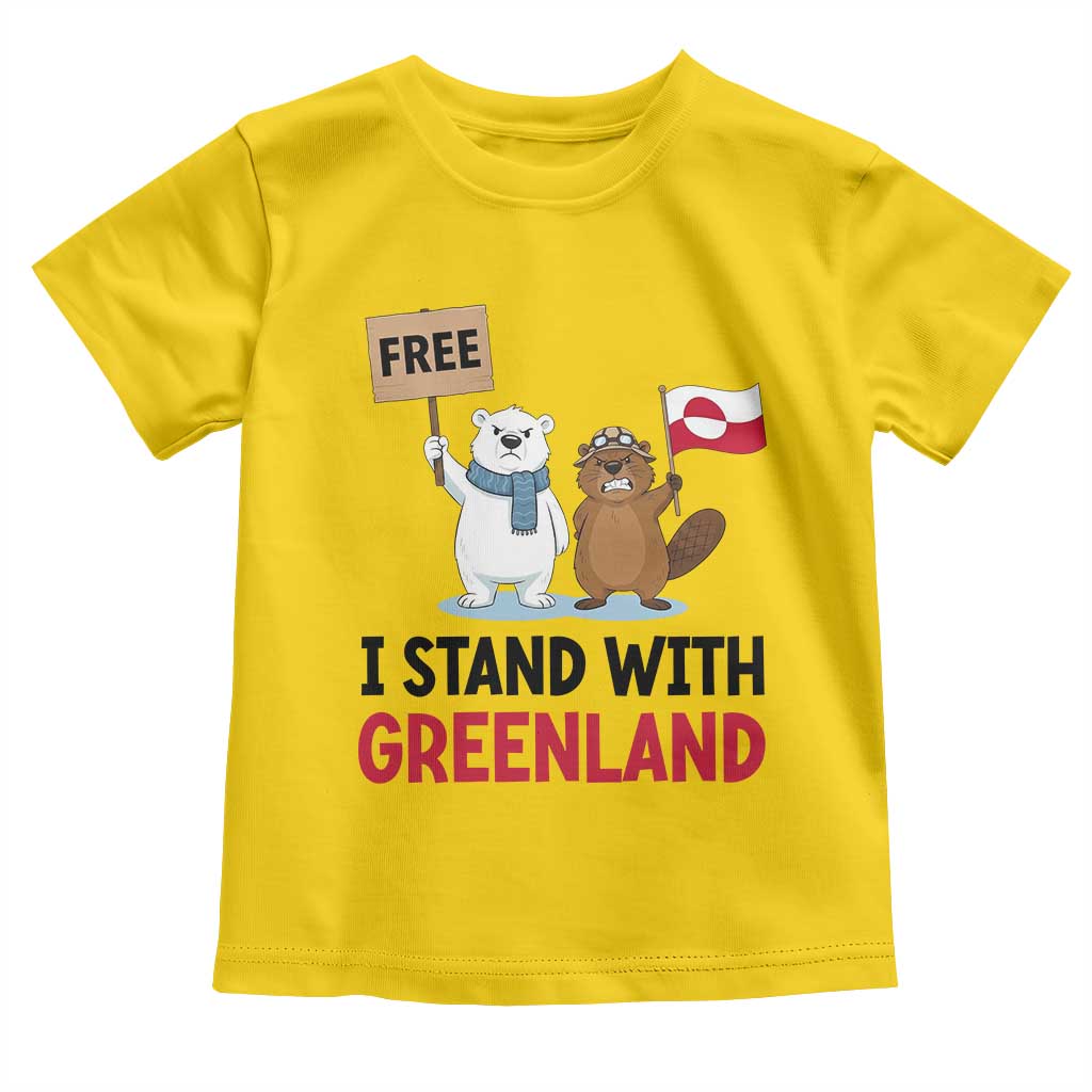 I Stand With Greenland Toddler T Shirt Anti Authoritarian Political Gag Gift TS12 Daisy Print Your Wear