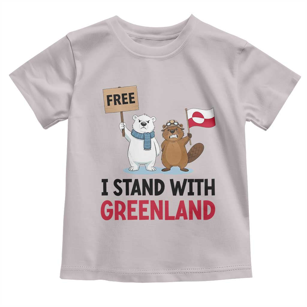 I Stand With Greenland Toddler T Shirt Anti Authoritarian Political Gag Gift TS12 Ice Gray Print Your Wear