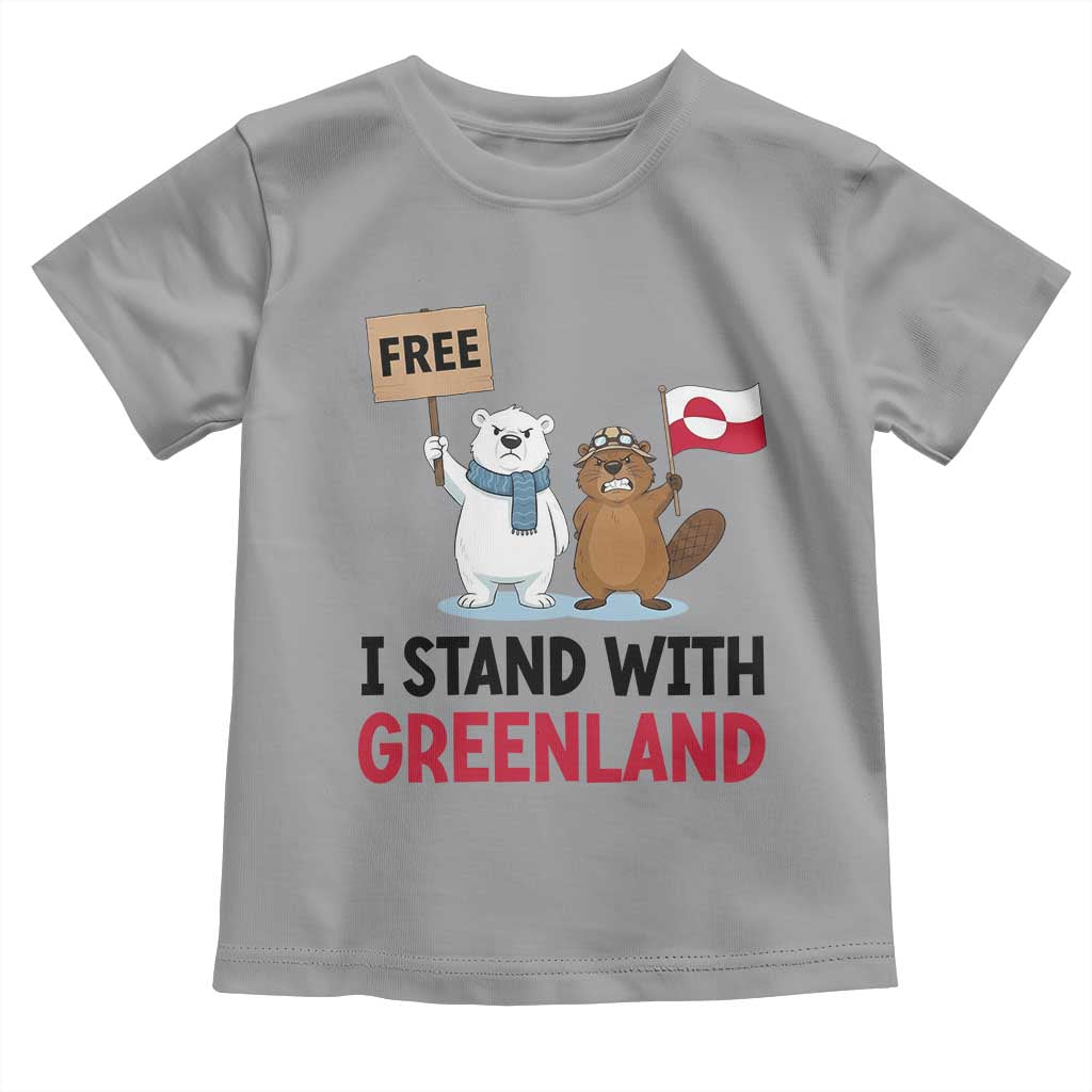 I Stand With Greenland Toddler T Shirt Anti Authoritarian Political Gag Gift TS12 Sport Gray Print Your Wear