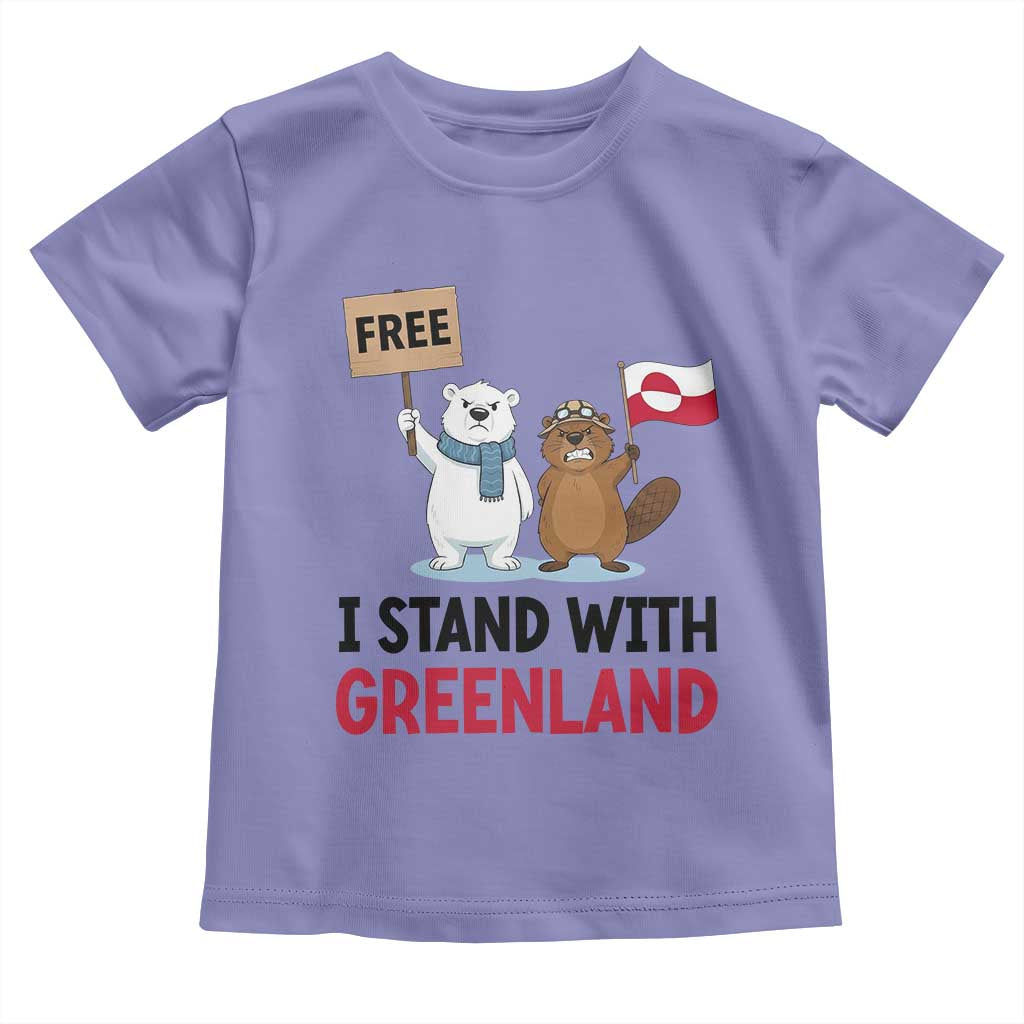 I Stand With Greenland Toddler T Shirt Anti Authoritarian Political Gag Gift TS12 Violet Print Your Wear