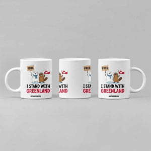 I Stand With Greenland Coffee Mug Anti Authoritarian Political Gag Gift TS12 Print Your Wear