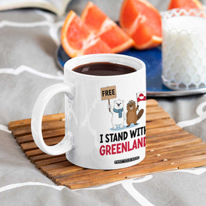 I Stand With Greenland Coffee Mug Anti Authoritarian Political Gag Gift TS12 Print Your Wear