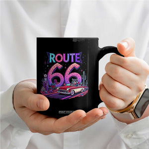 Route Highway 66 Americana Adventure Coffee Mug Cute Raccoon Driving Car TS12 Print Your Wear