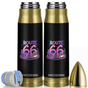 Route Highway 66 Americana Adventure Bullet Tumbler Cute Raccoon Driving Car TS12 Black Print Your Wear