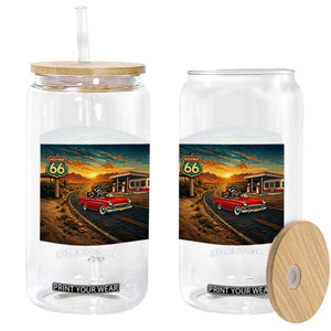 Route Highway 66 Raccoon Glass Can Americana Road Trip TS12 Print Your Wear