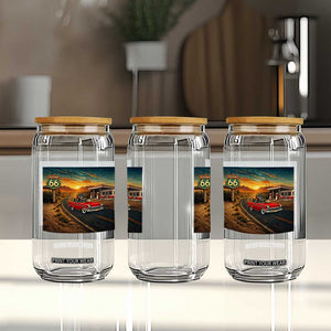 Route Highway 66 Raccoon Glass Can Americana Road Trip TS12 Print Your Wear