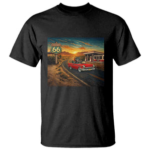 Route Highway 66 Raccoon T Shirt Americana Road Trip TS12 Black Print Your Wear