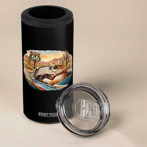 Route Highway 66 Cat 4 in 1 Can Cooler Tumbler Americana Road Trip TS12 Print Your Wear