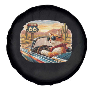 Route Highway 66 Cat Spare Tire Cover Americana Road Trip TS12 Print Your Wear