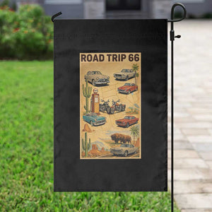 Vintage Route Highway 66 Road Trip Poster Garden Flag Open Road Adventure TS12 Print Your Wear