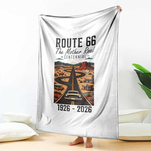 Route Highway 66 Mother Road Throw Blanket Vintage Distressed Road Trip Adventure TS12 Print Your Wear