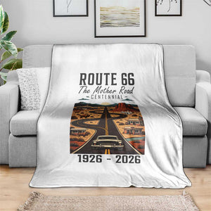 Route Highway 66 Mother Road Throw Blanket Vintage Distressed Road Trip Adventure TS12 Print Your Wear